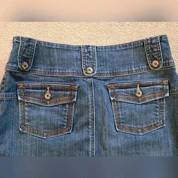 90's Vintage Denim Skirt Blue Womens Size 10 - Picture 4 of 8